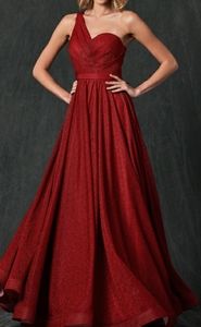 Red or navy blue New bridesmaid formal prom homecoming dress